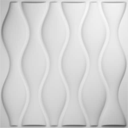 Ekena Millwork Ariel EnduraWall Decorative 3D Wall Panel, White, 19 5/8"W x 19 5/8"H WP20X20AIWH